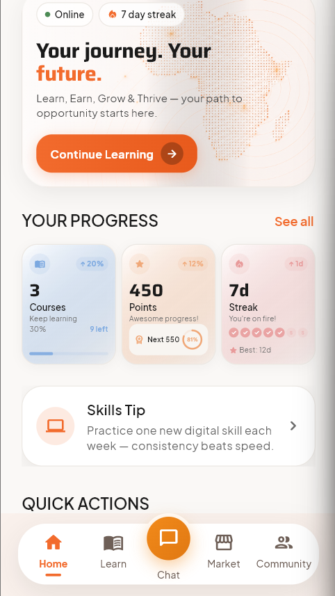 AI Connect Africa mobile app